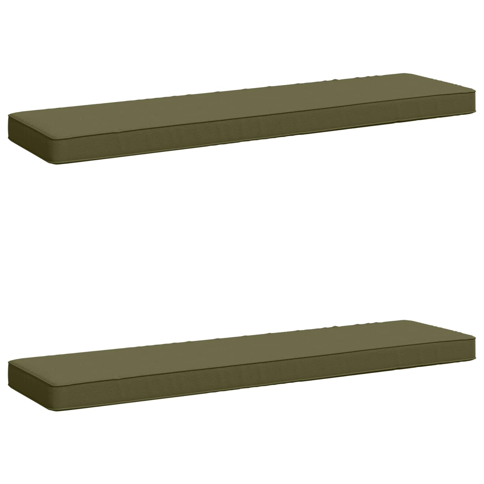 vidaXL Poduszki na ławkę 2-częściowe VUGHT 2 pcs 100% poliester