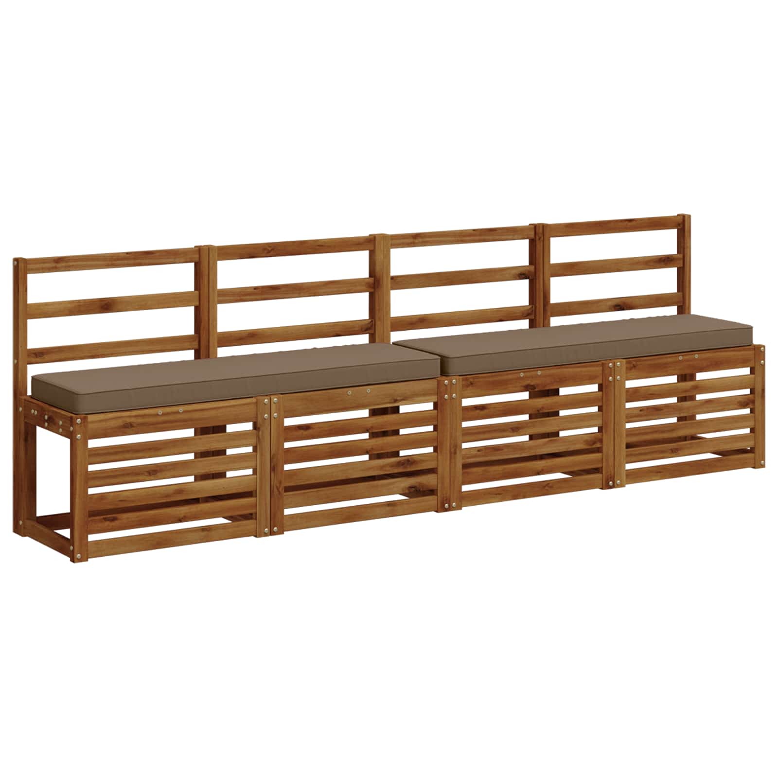 vidaXL Poduszki na ławkę 2-częściowe VUGHT 2 pcs 100% poliester