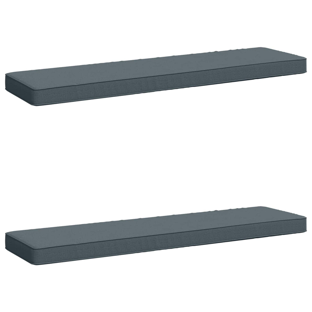 vidaXL Poduszki na ławkę 2-częściowe VUGHT 2 pcs 100% poliester