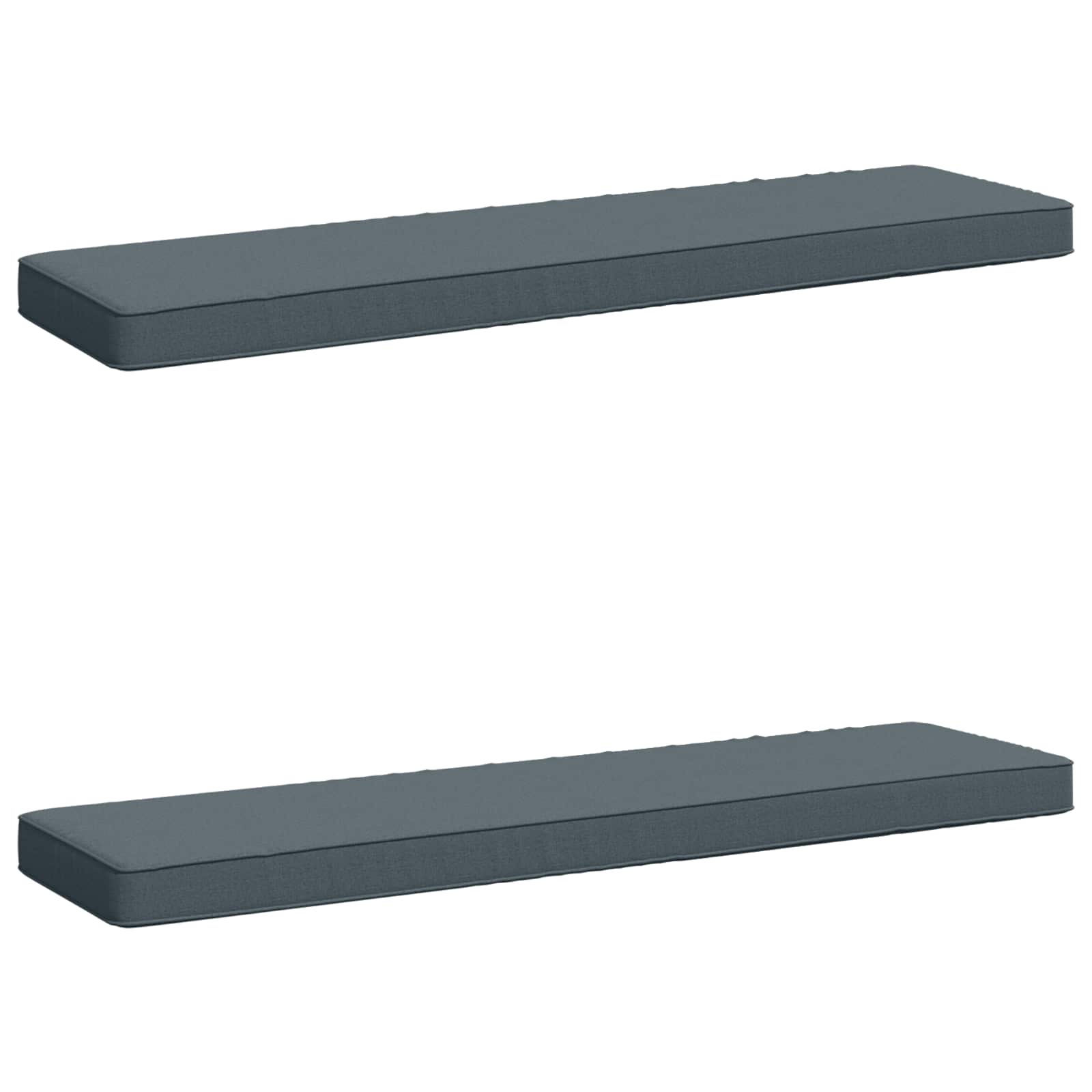 vidaXL Poduszki na ławkę 2-częściowe VUGHT 2 pcs 100% poliester