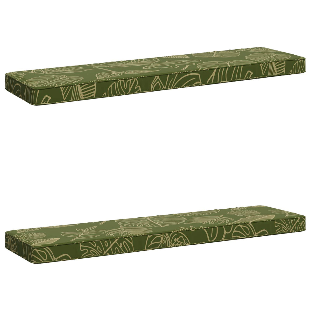 vidaXL Poduszki na ławkę 2-częściowe VUGHT 2 pcs 100% poliester