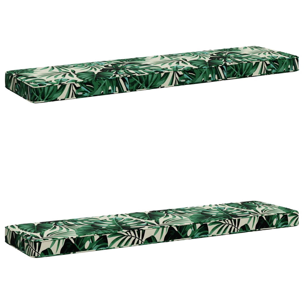 vidaXL Poduszki na ławkę 2-częściowe VUGHT 2 pcs 100% poliester