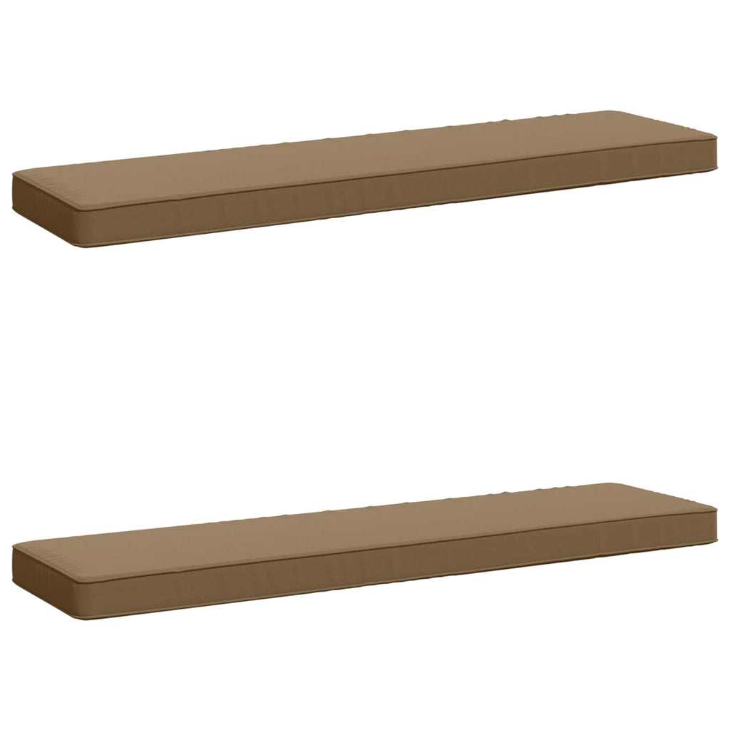 vidaXL Poduszki na ławkę 2-częściowe VUGHT 2 pcs 100% poliester