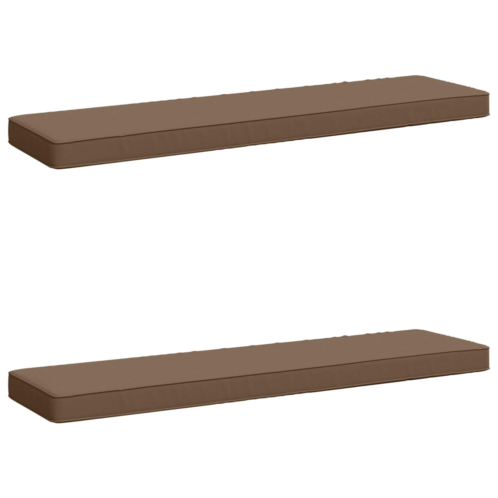 vidaXL Poduszki na ławkę 2-częściowe VUGHT 2 pcs 100% poliester