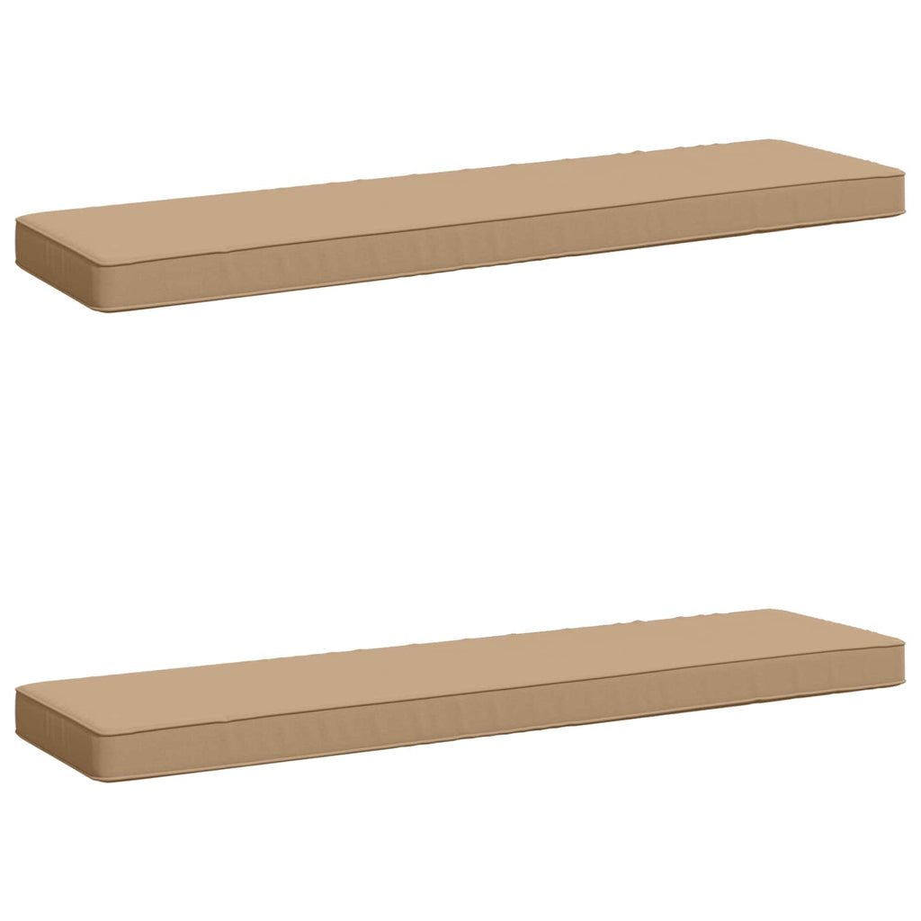 vidaXL Poduszki na ławkę 2-częściowe VUGHT 2 pcs 100% poliester