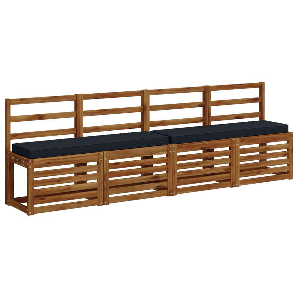 vidaXL Poduszki na ławkę 2-częściowe VUGHT 2 pcs 100% poliester