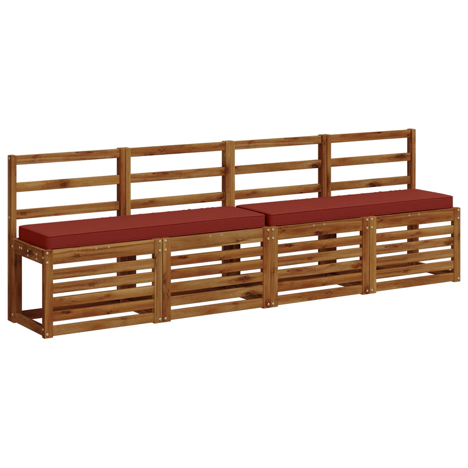 vidaXL Poduszki na ławkę 2-częściowe VUGHT 2 pcs 100% poliester