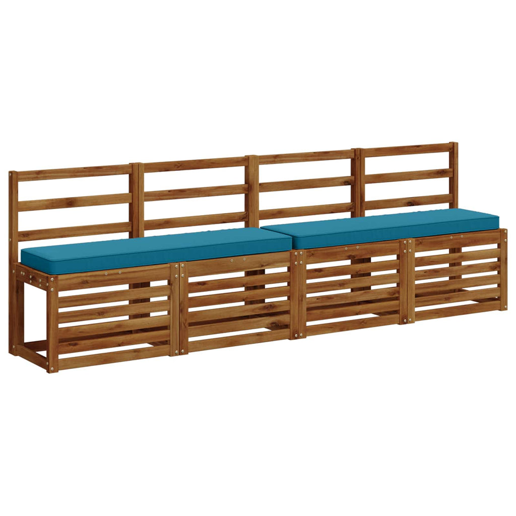 vidaXL Poduszki na ławkę 2-częściowe VUGHT 2 pcs 100% poliester