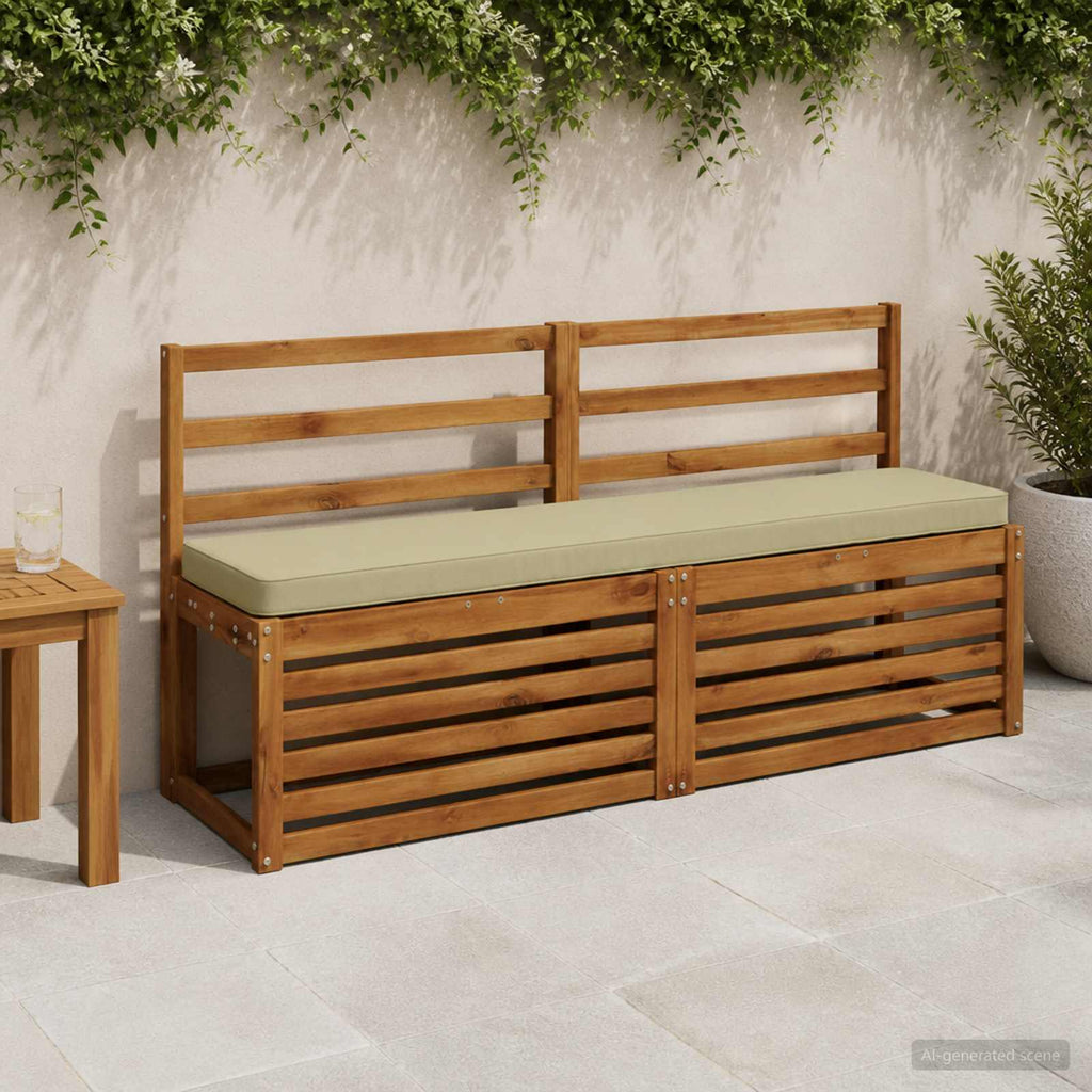 vidaXL Poduszki na ławkę 2-częściowe VUGHT 2 pcs 100% poliester