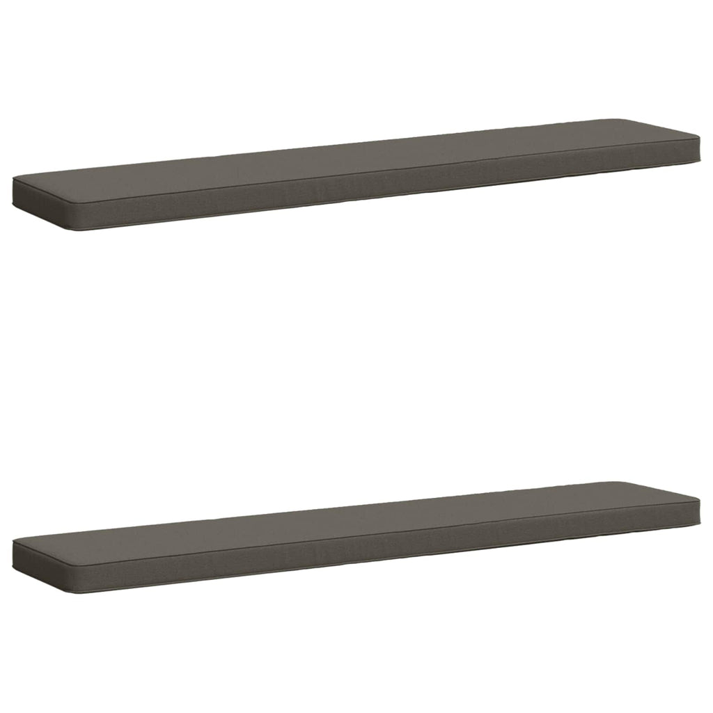 vidaXL Poduszki na ławkę 2-częściowe VUGHT 2 pcs 100% poliester Szary