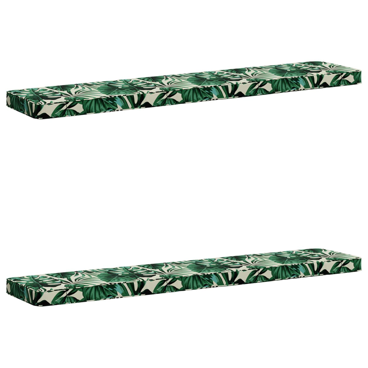 vidaXL Poduszki na ławkę 2-częściowe VUGHT 2 pcs 100% poliester