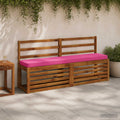 vidaXL Poduszki na ławkę 2-częściowe VUGHT 2 pcs 100% poliester różowy