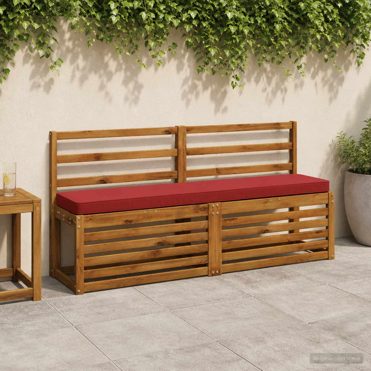 vidaXL Poduszki na ławkę 2-częściowe VUGHT 2 pcs 100% poliester
