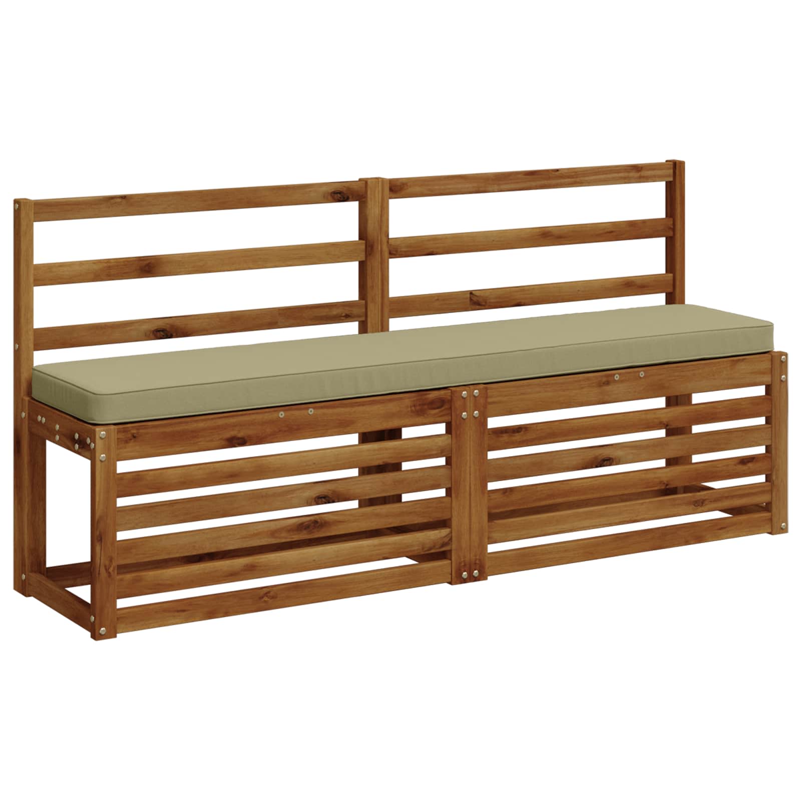 vidaXL Poduszki na ławkę 2-częściowe VUGHT 2 pcs 100% poliester