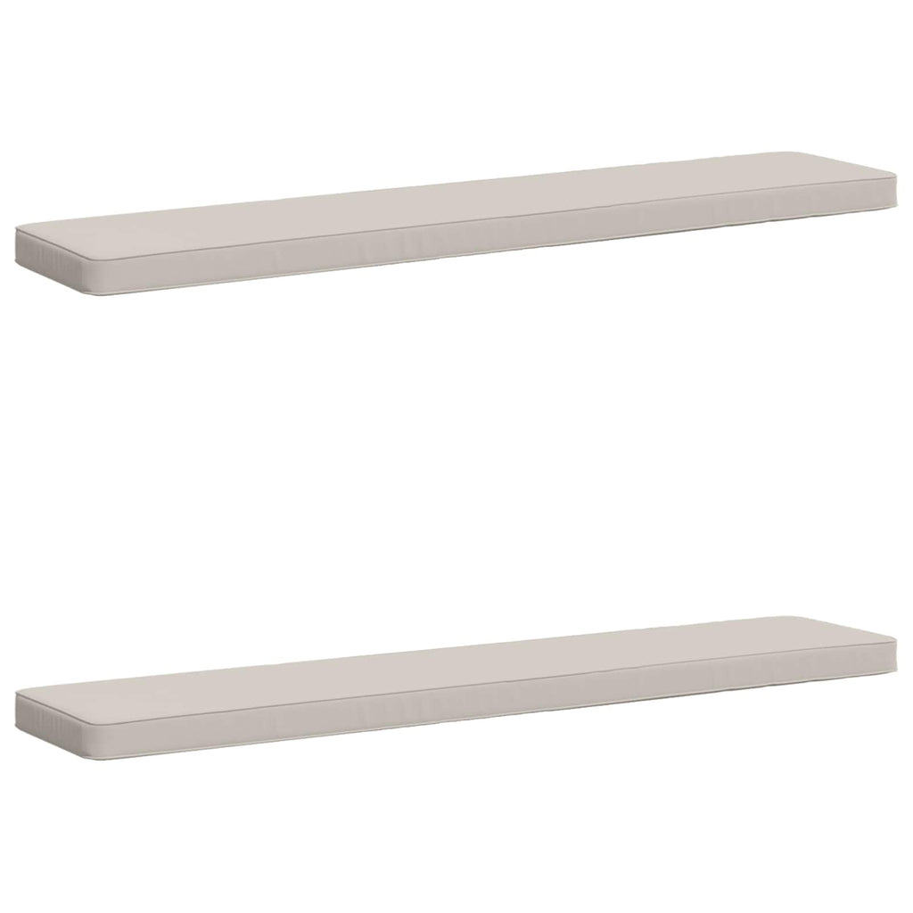 vidaXL Poduszki na ławkę 2-częściowe VUGHT 2 pcs 100% poliester Biały