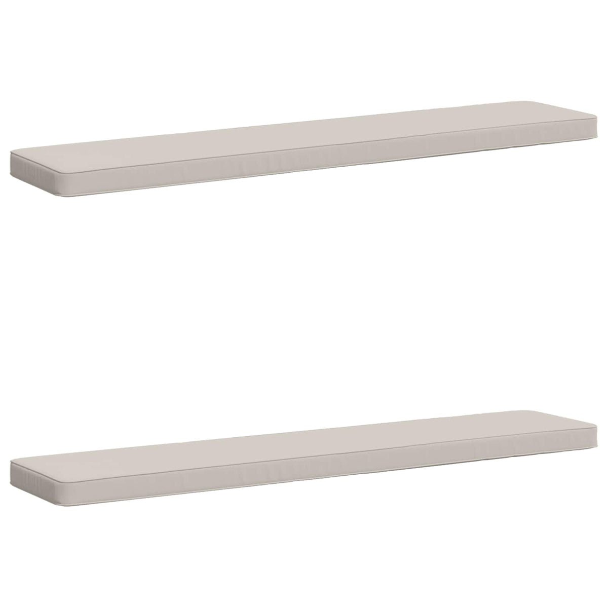 vidaXL Poduszki na ławkę 2-częściowe VUGHT 2 pcs 100% poliester Biały