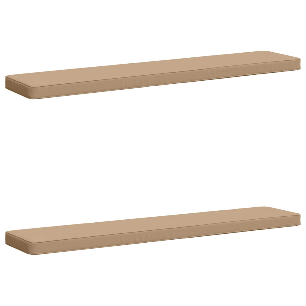 vidaXL Poduszki na ławkę 2-częściowe VUGHT 2 pcs 100% poliester