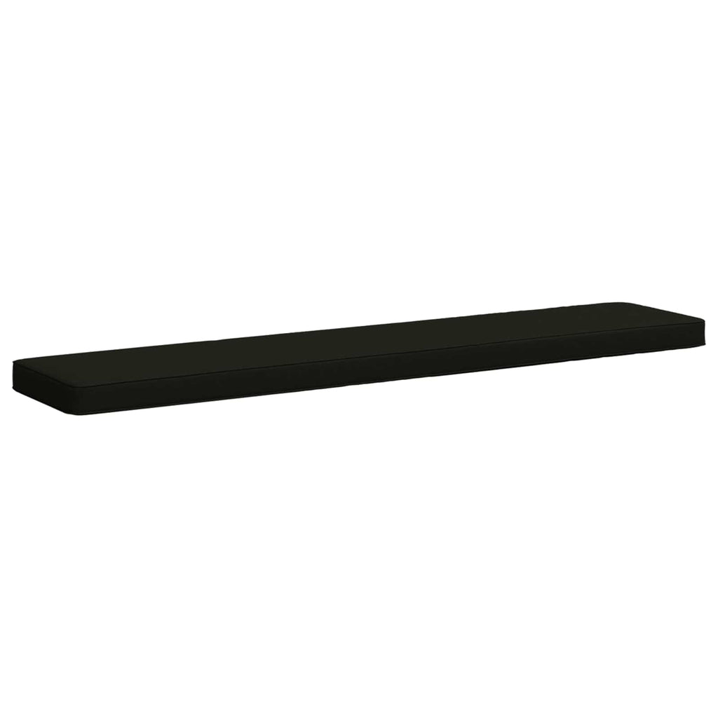 vidaXL Poduszki na ławkę 2-częściowe VUGHT 2 pcs 100% poliester Czarny