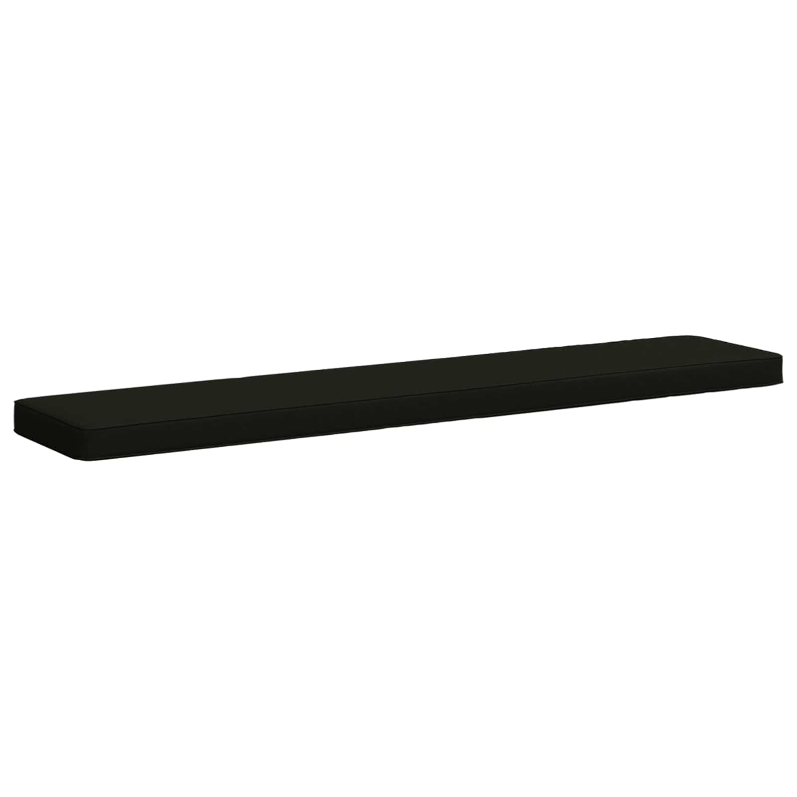 vidaXL Poduszki na ławkę 2-częściowe VUGHT 2 pcs 100% poliester Czarny