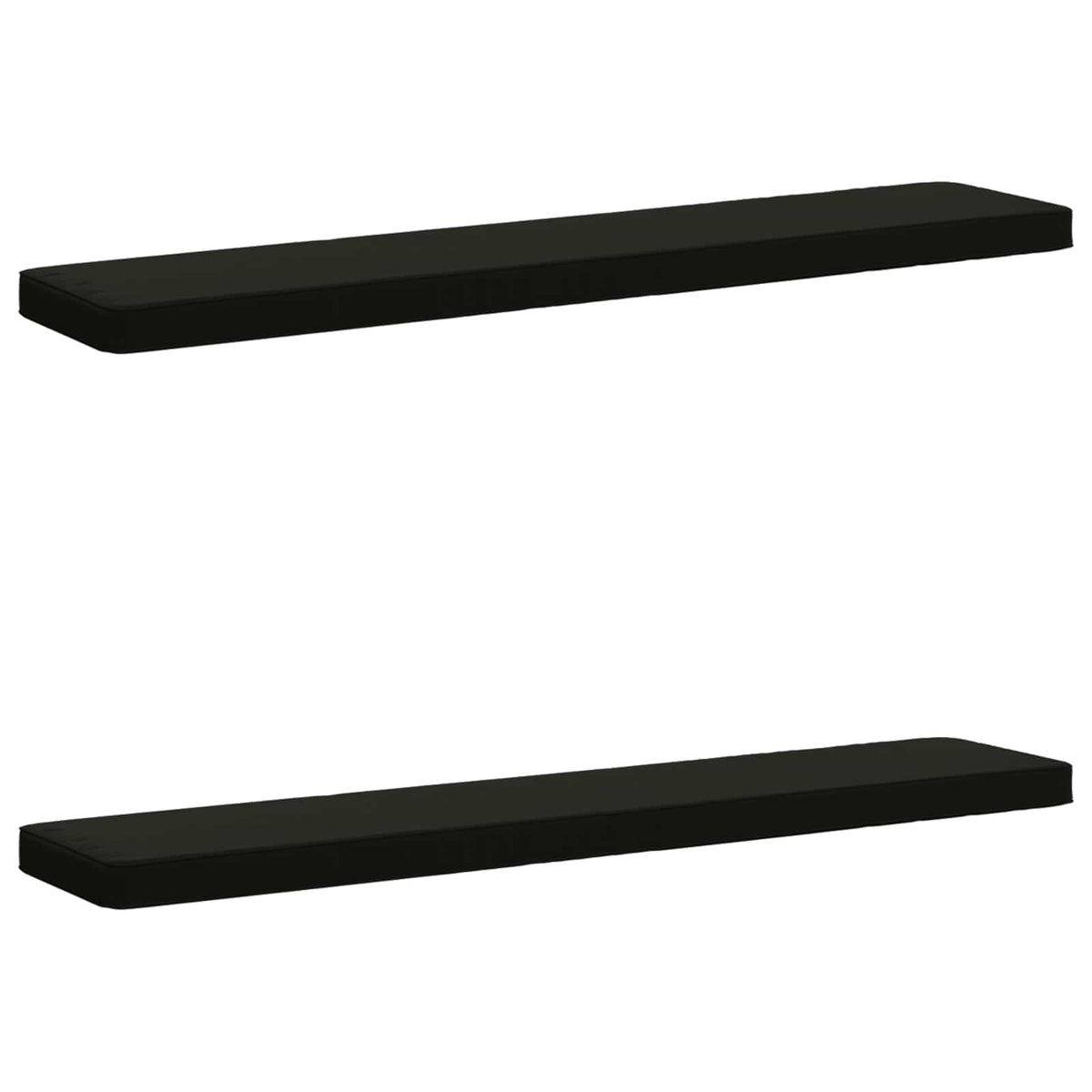 vidaXL Poduszki na ławkę 2-częściowe VUGHT 2 pcs 100% poliester Czarny