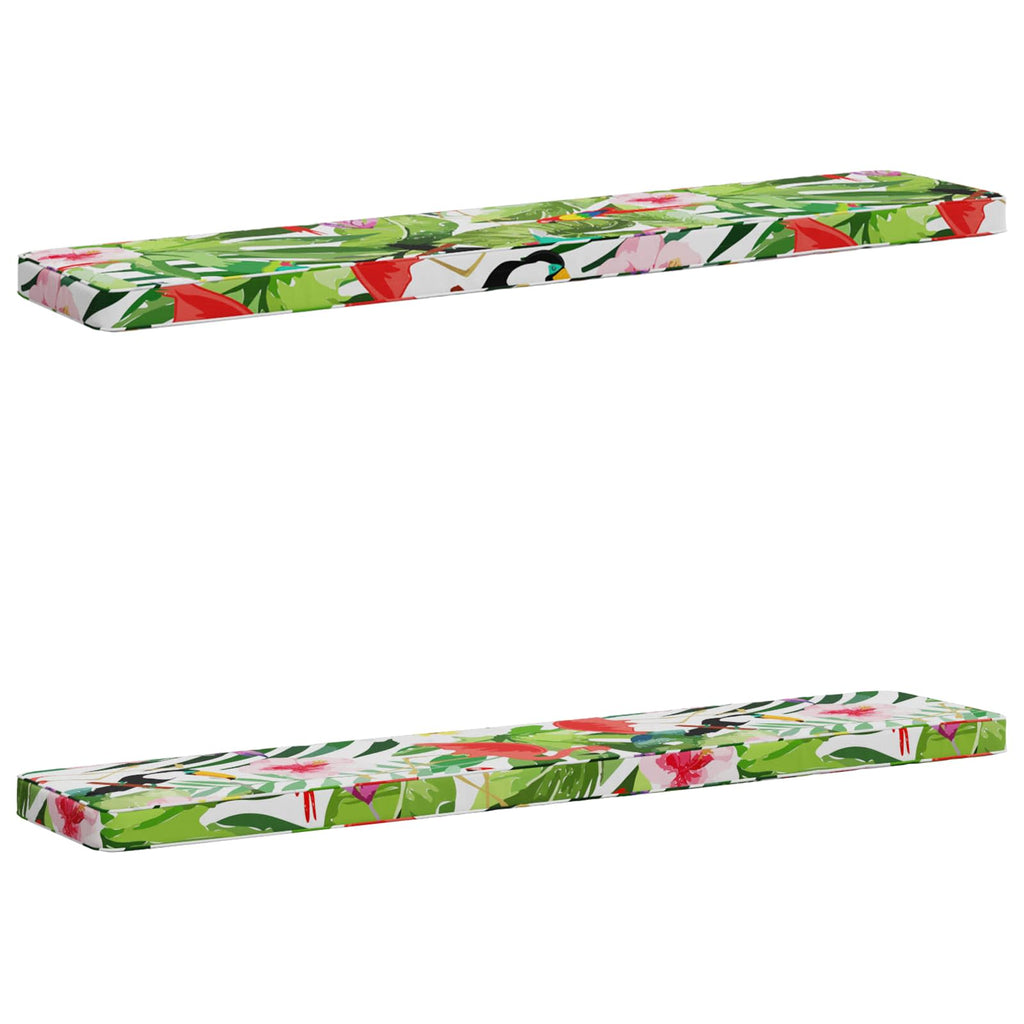 vidaXL Poduszki na ławkę 2-częściowe VUGHT 2 pcs 100% poliester