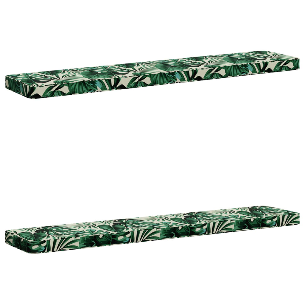 vidaXL Poduszki na ławkę 2-częściowe VUGHT 2 pcs 100% poliester