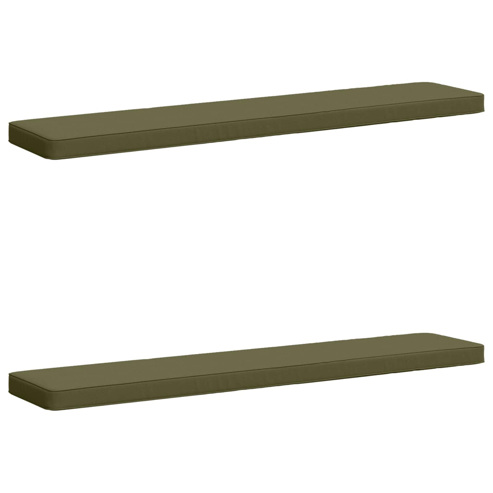 vidaXL Poduszki na ławkę 2-częściowe VUGHT 2 pcs 100% poliester