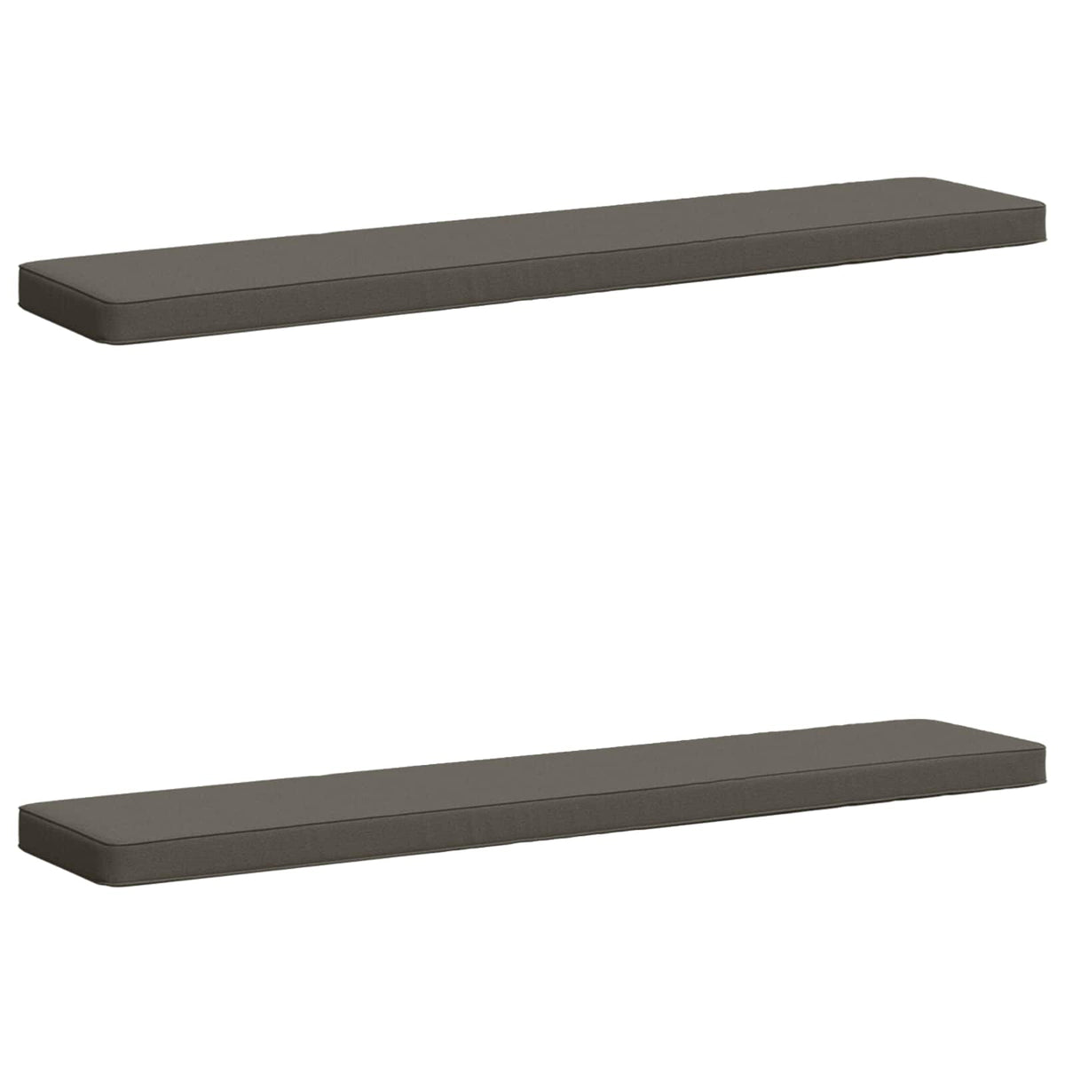 vidaXL Poduszki na ławkę 2-częściowe VUGHT 2 pcs 100% poliester Szary