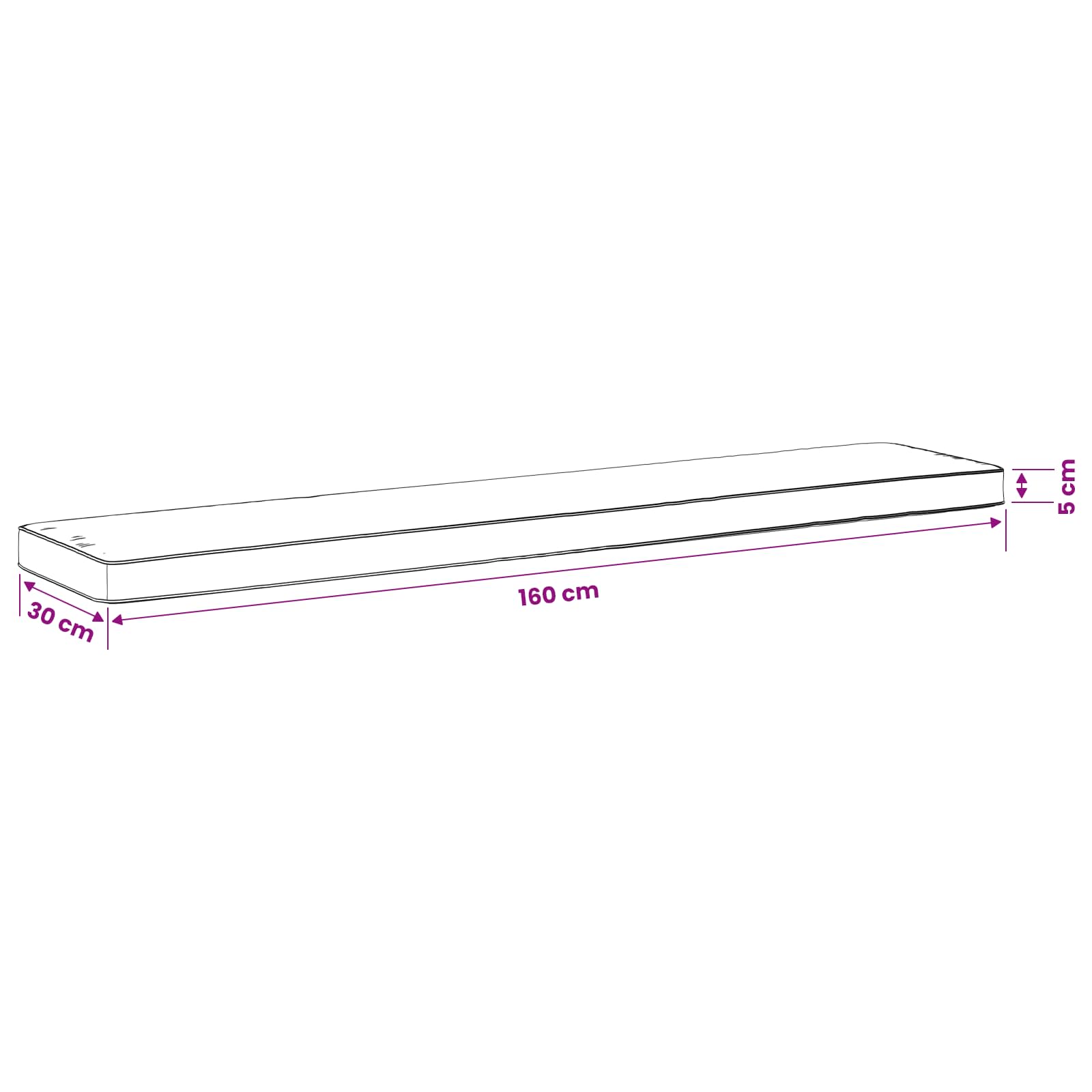 vidaXL Poduszka na ławkę 1-częściowa VUGHT 100% poliester Jasnozielony
