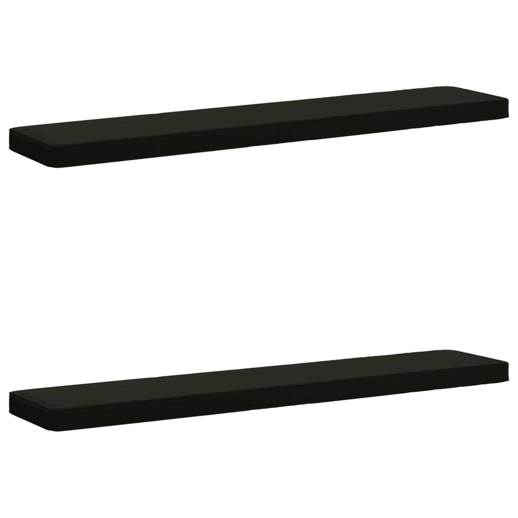 vidaXL Poduszki na ławkę 2-częściowe VUGHT 2 pcs 100% poliester Czarny