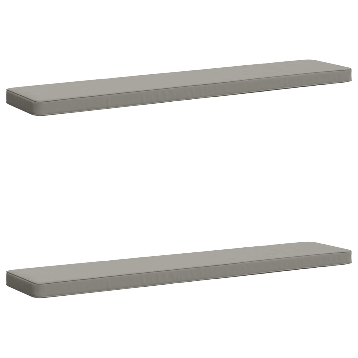 vidaXL Poduszki na ławkę 2-częściowe VUGHT 2 pcs 100% poliester Szary