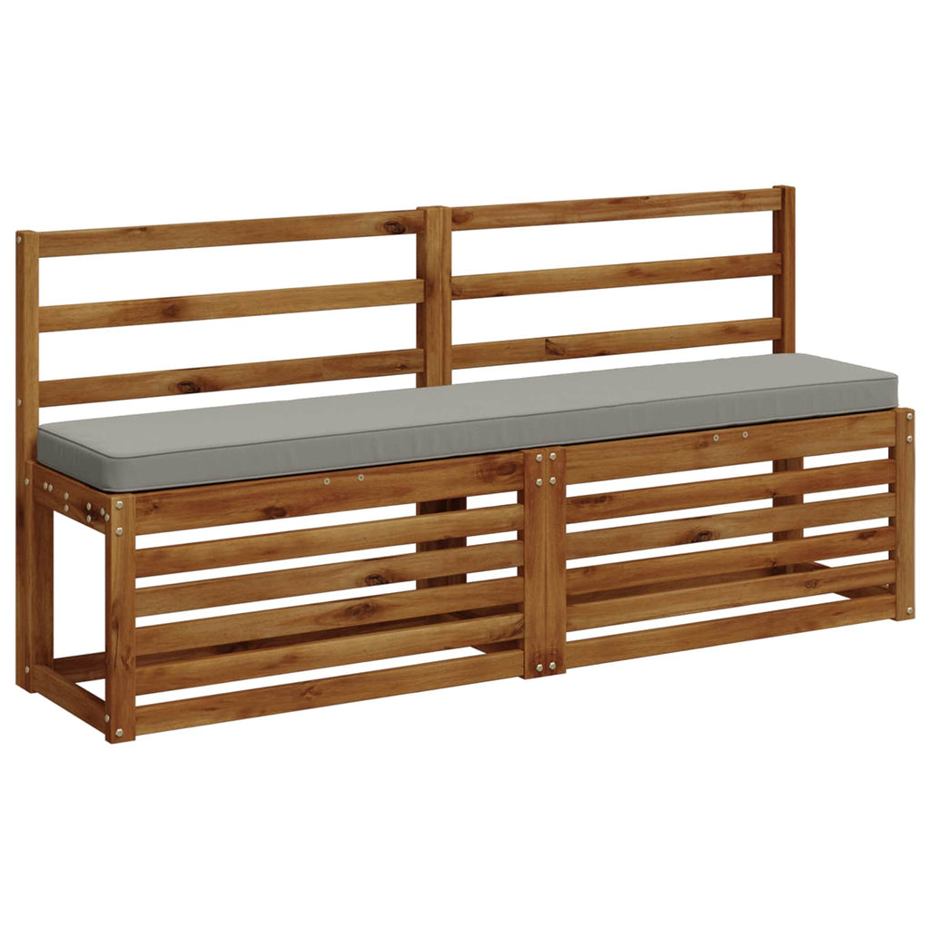 vidaXL Poduszki na ławkę 2-częściowe VUGHT 2 pcs 100% poliester Szary