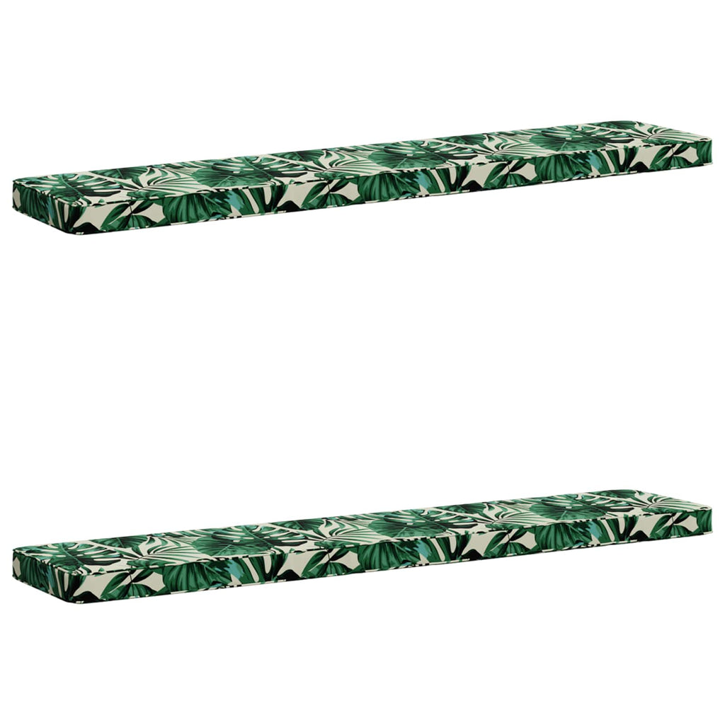 vidaXL Poduszki na ławkę 2-częściowe VUGHT 2 pcs 100% poliester