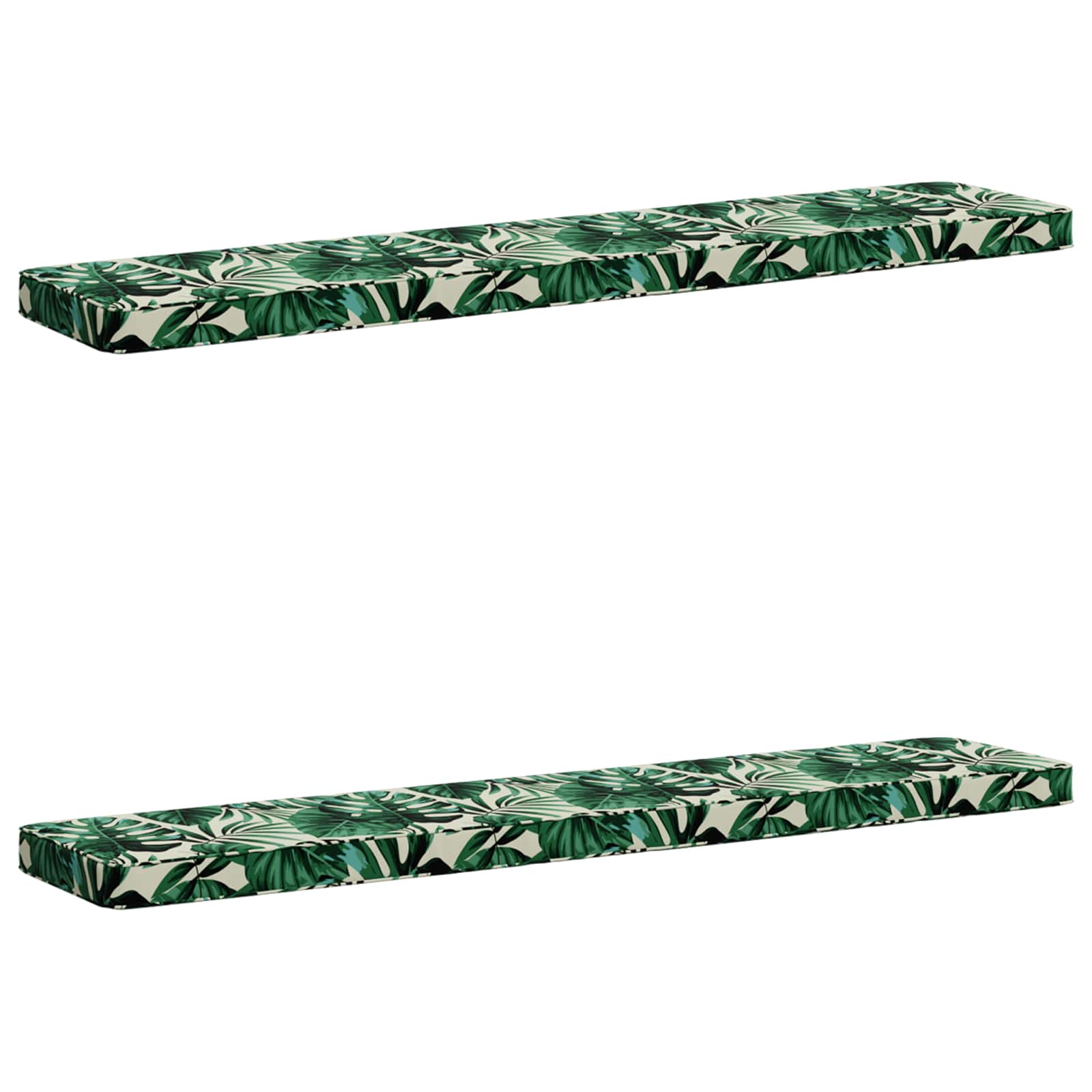 vidaXL Poduszki na ławkę 2-częściowe VUGHT 2 pcs 100% poliester