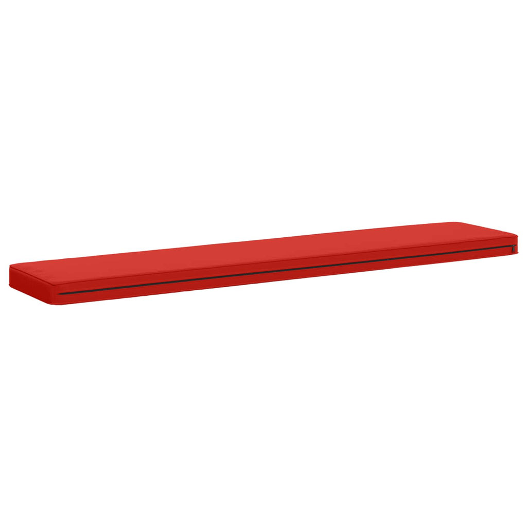 vidaXL Poduszka na ławkę 1-częściowa VUGHT 100% poliester czerwony