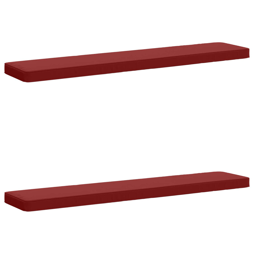 vidaXL Poduszki na ławkę 2-częściowe VUGHT 2 pcs 100% poliester