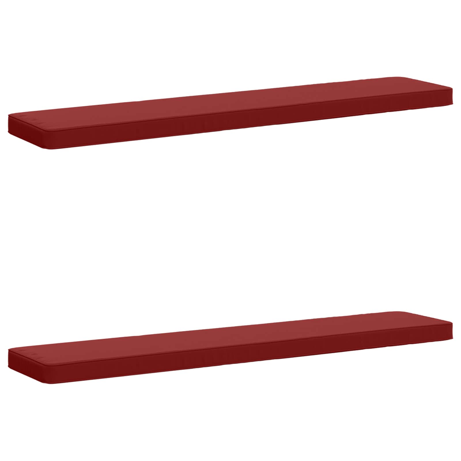 vidaXL Poduszki na ławkę 2-częściowe VUGHT 2 pcs 100% poliester
