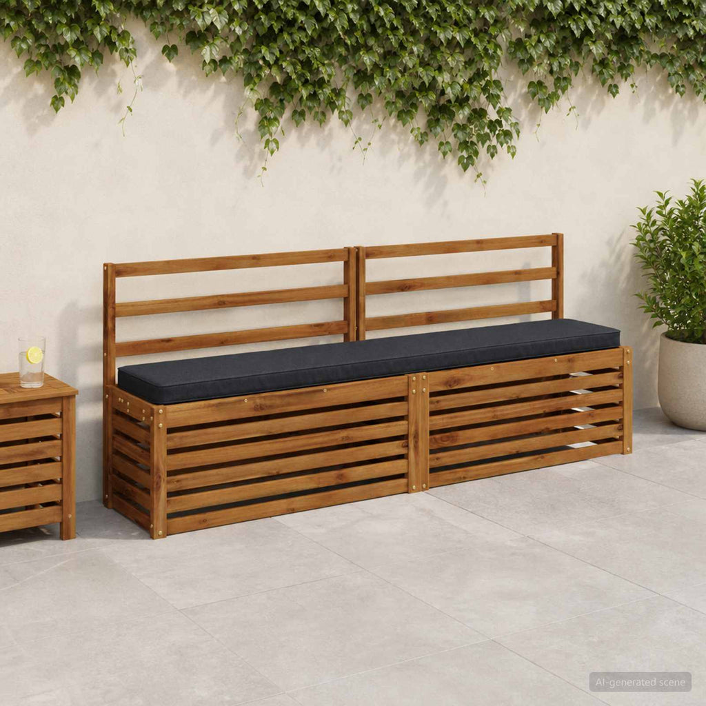 vidaXL Poduszki na ławkę 2-częściowe VUGHT 2 pcs 100% poliester