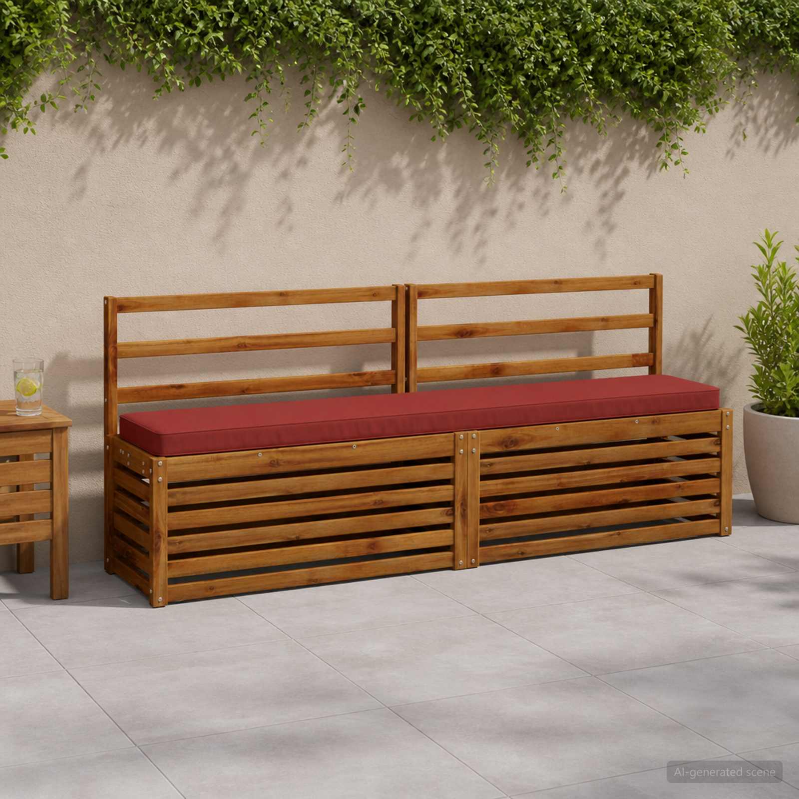vidaXL Poduszki na ławkę 2-częściowe VUGHT 2 pcs 100% poliester