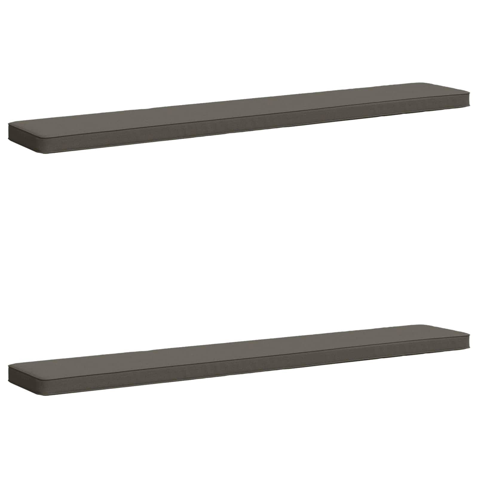vidaXL Poduszki na ławkę 2-częściowe VUGHT 2 pcs 100% poliester Szary