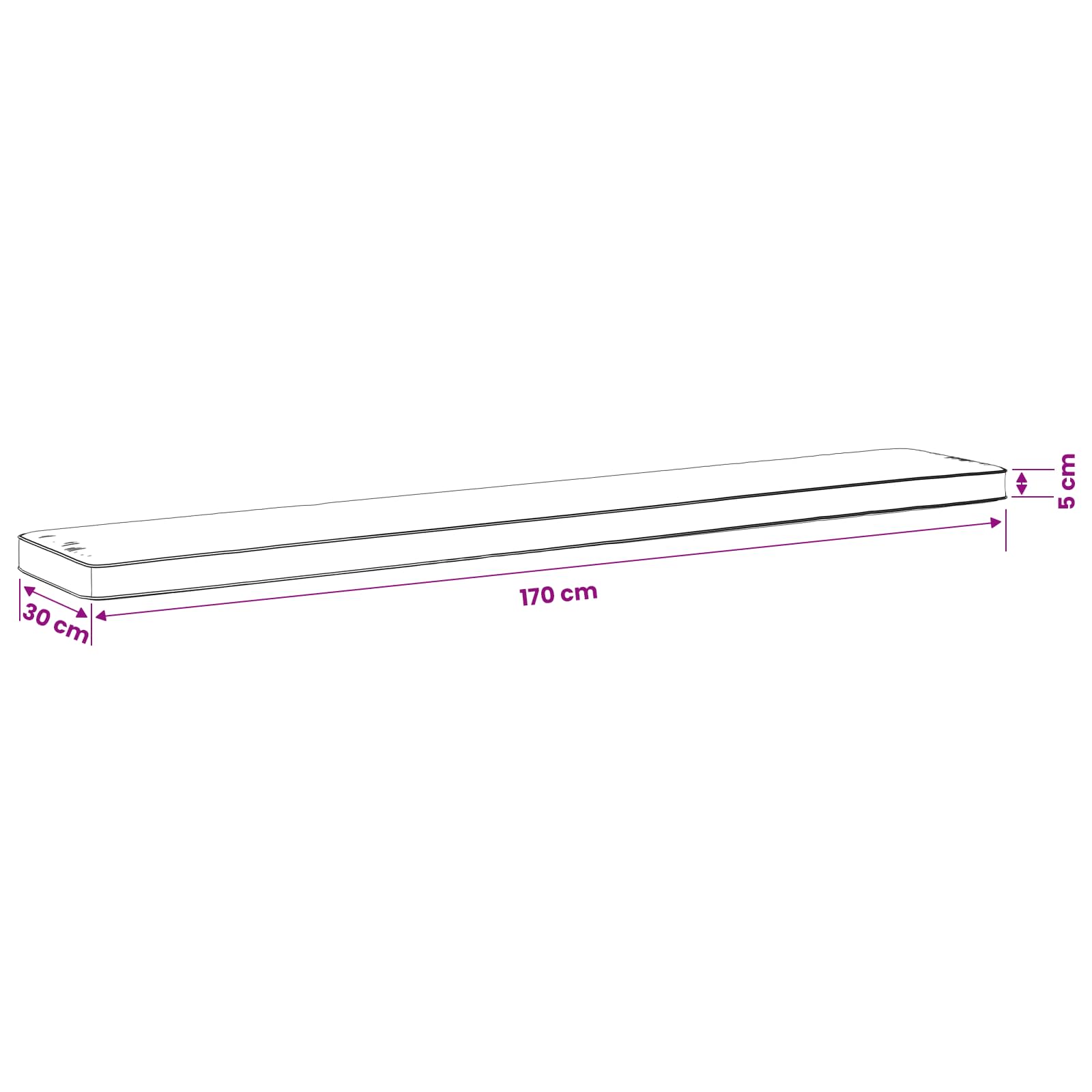 vidaXL Poduszki na ławkę 2-częściowe VUGHT 2 pcs 100% poliester Beżowy