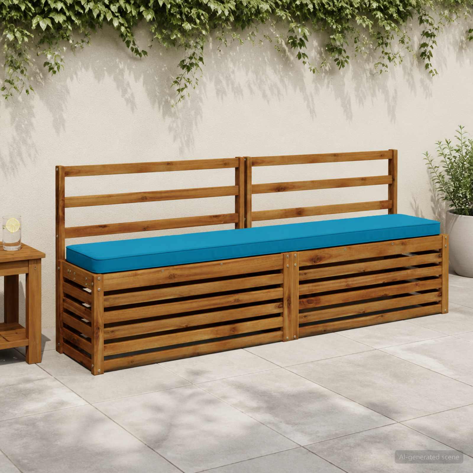 vidaXL Poduszki na ławkę 2-częściowe VUGHT 2 pcs 100% poliester