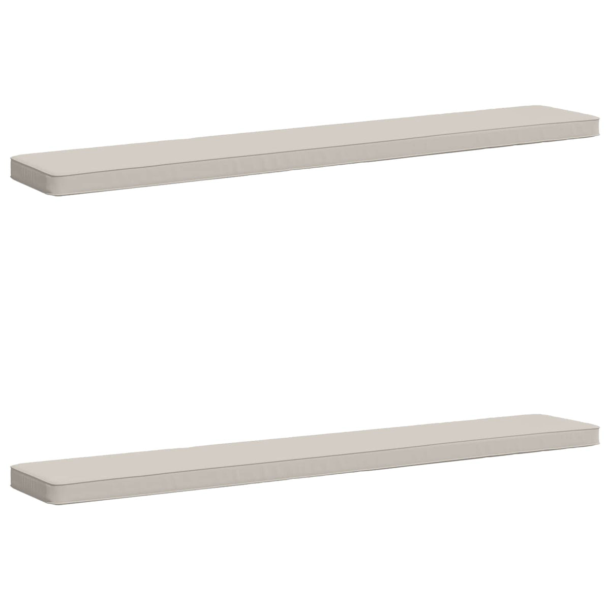 vidaXL Poduszki na ławkę 2-częściowe VUGHT 2 pcs 100% poliester Biały