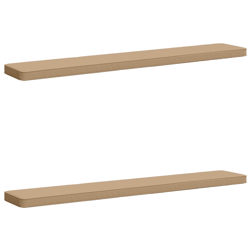 vidaXL Poduszki na ławkę 2-częściowe VUGHT 2 pcs 100% poliester