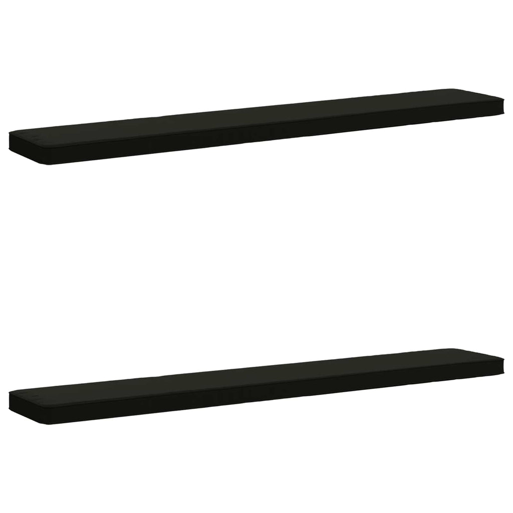vidaXL Poduszki na ławkę 2-częściowe VUGHT 2 pcs 100% poliester Czarny