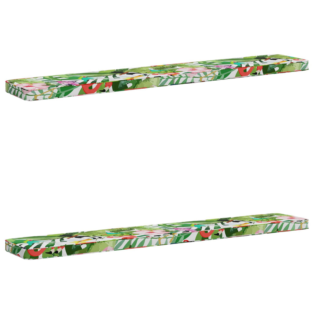 vidaXL Poduszki na ławkę 2-częściowe VUGHT 2 pcs 100% poliester