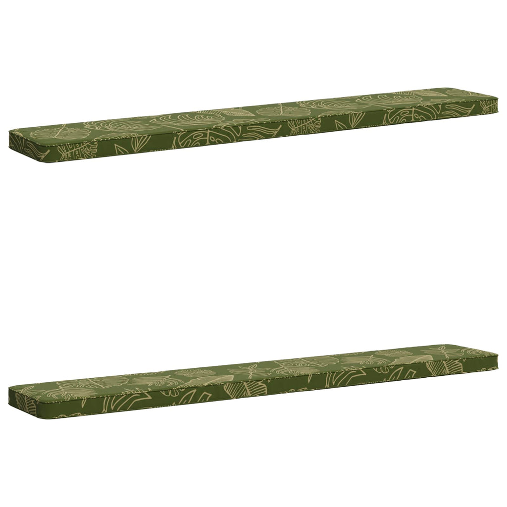vidaXL Poduszki na ławkę 2-częściowe VUGHT 2 pcs 100% poliester