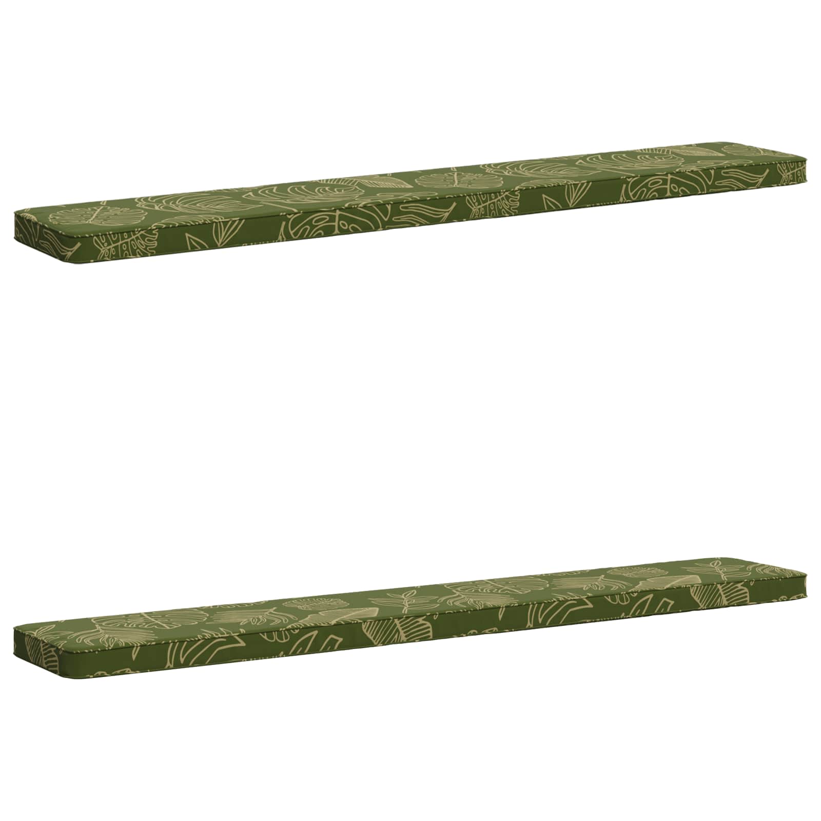 vidaXL Poduszki na ławkę 2-częściowe VUGHT 2 pcs 100% poliester