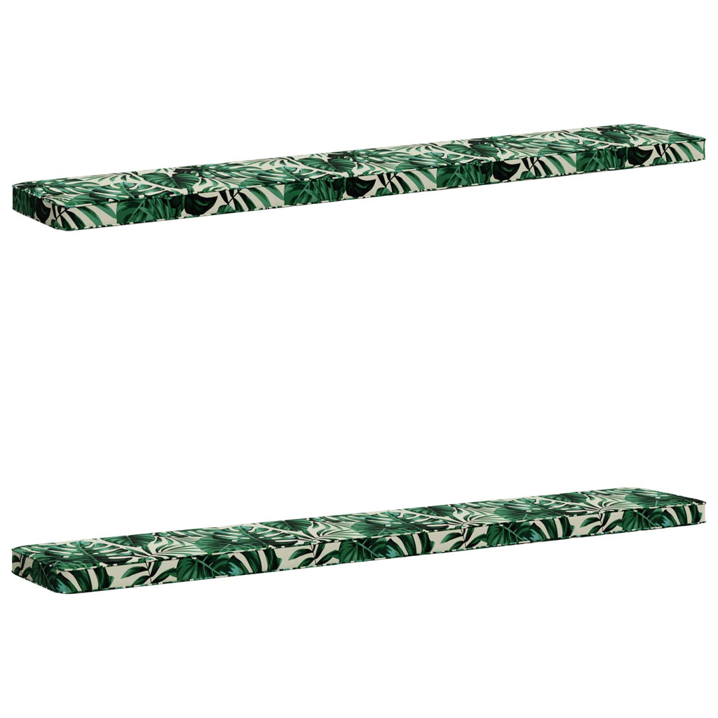 vidaXL Poduszki na ławkę 2-częściowe VUGHT 2 pcs 100% poliester