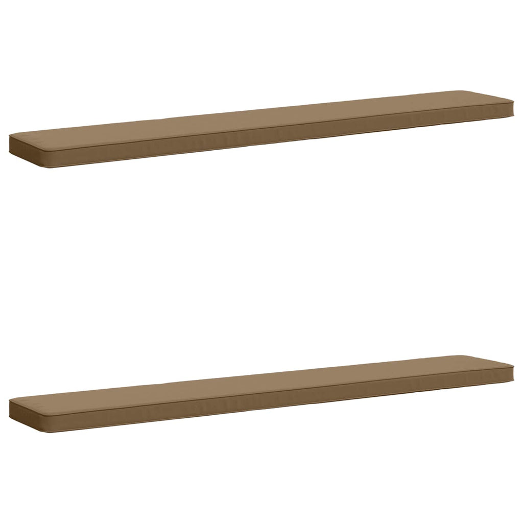 vidaXL Poduszki na ławkę 2-częściowe VUGHT 2 pcs 100% poliester